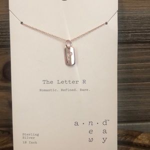 a new day Jewelry - ❤️ A New Day Sterling Silver Letter R necklace ❤️ a new day Jewelry - ❤️ A New Day Sterling Silver Letter R necklace ❤️
